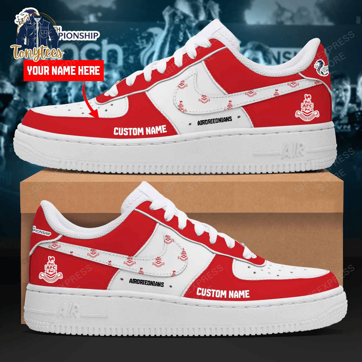 Airdrieonians Custom Name Air Force 1 Sneaker