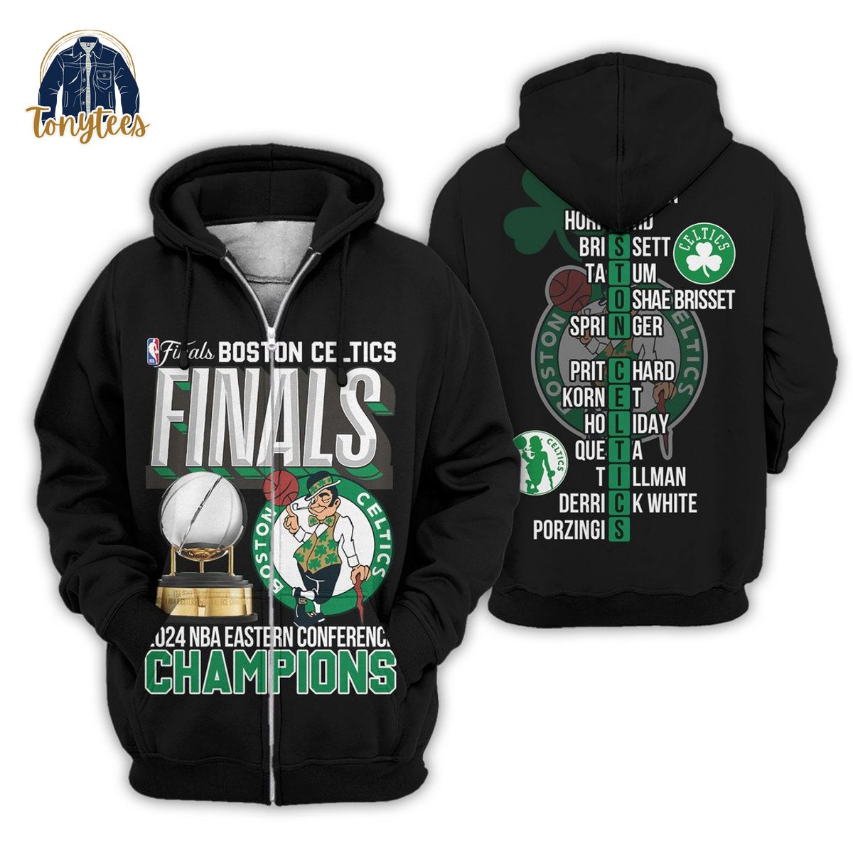Boston Celtics finals 2024 NBA eastern conference champions 3d hoodie shirt