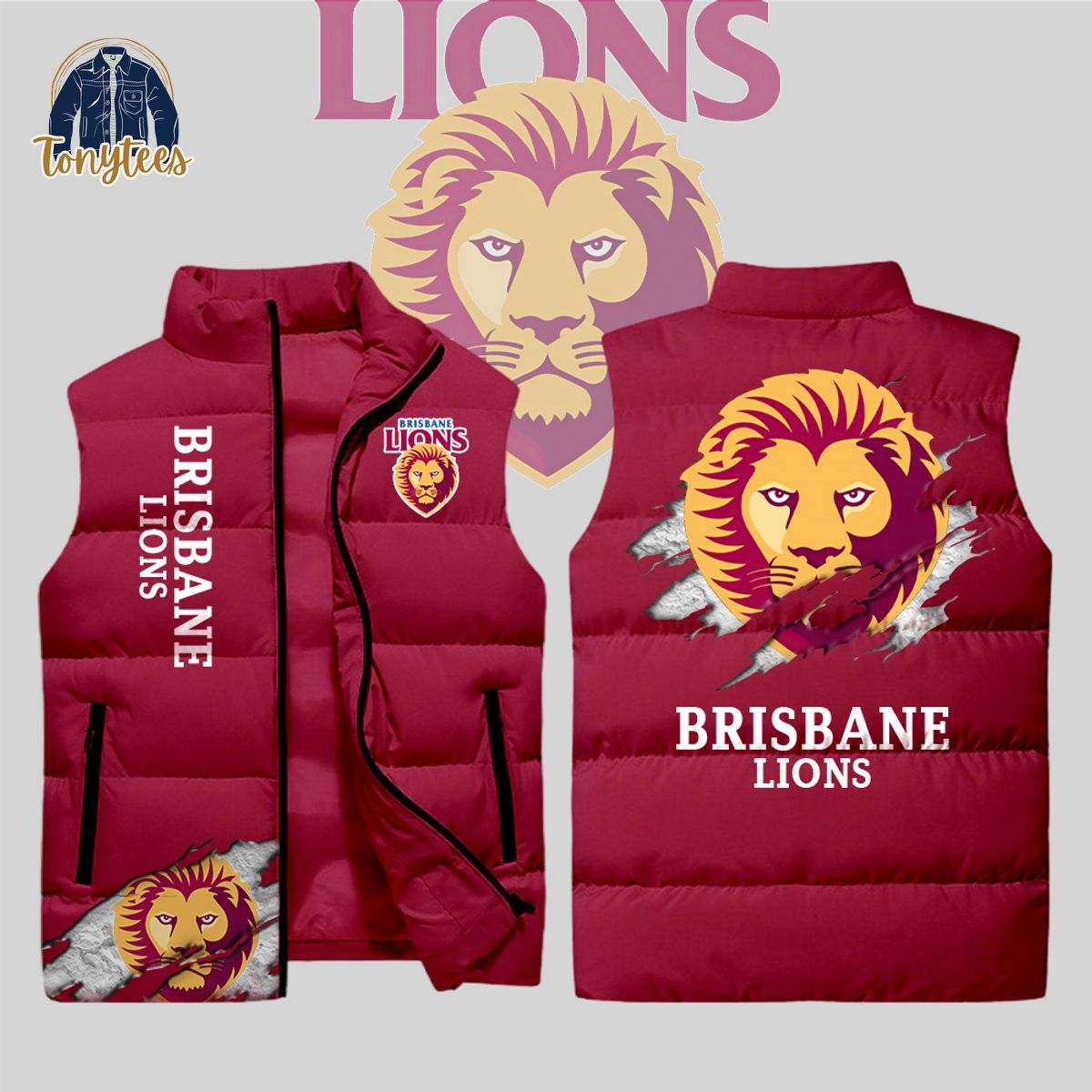 Brisbane Lions AFL Sleeveless Jacket