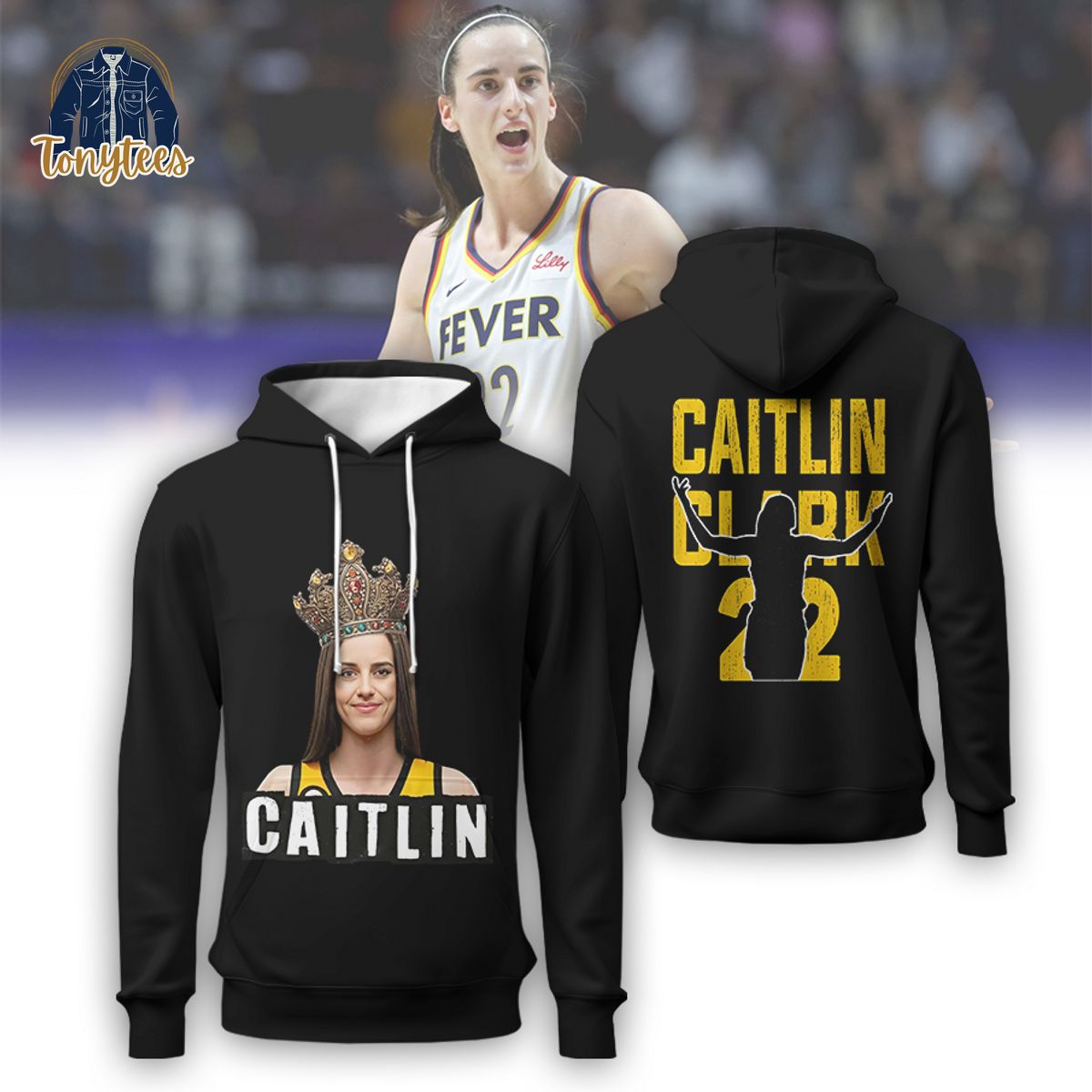Caitlin Clark Indiana Fever 3d hoodie
