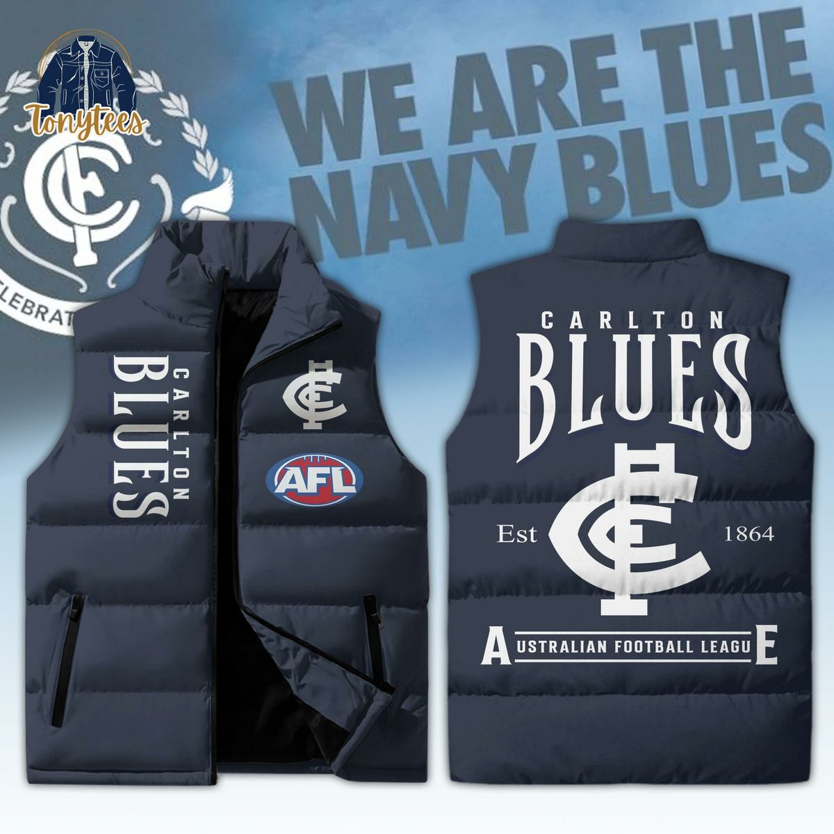 Carlton Blues AFL Sleeveless Jacket