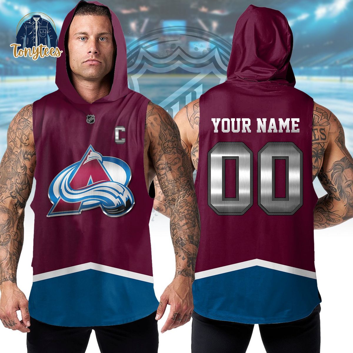 Colorado Avalanche NHL Personalized Sleeveless Hoodie