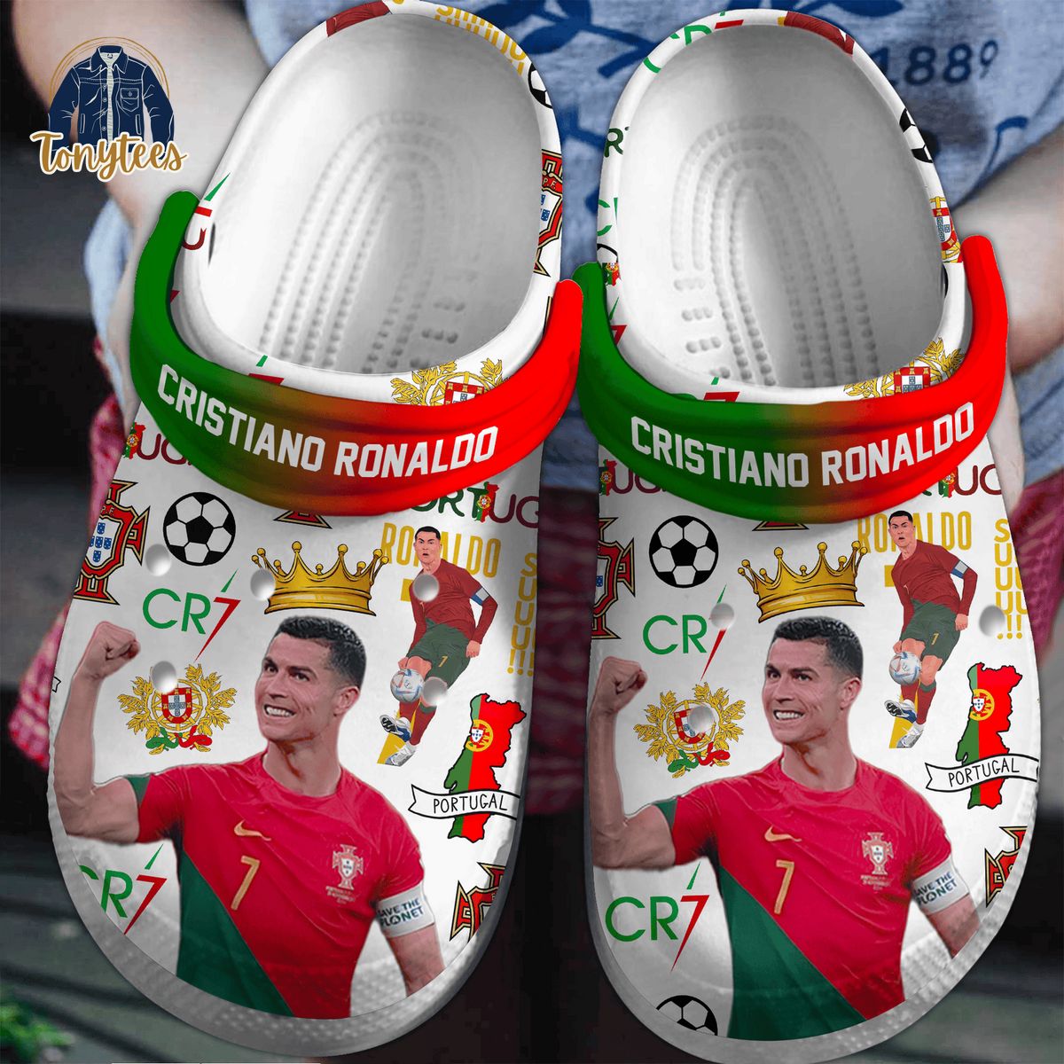 Cristiano Ronaldo Portugal Crocs Clogs