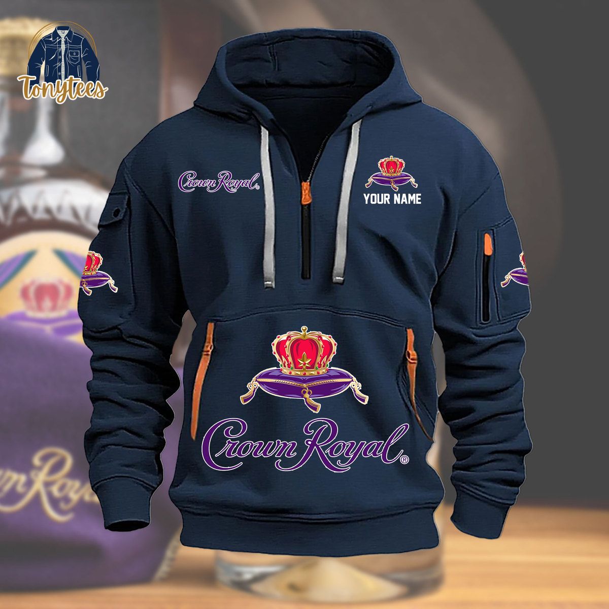 Crown Royal Custom Name New Heavy Hoodie