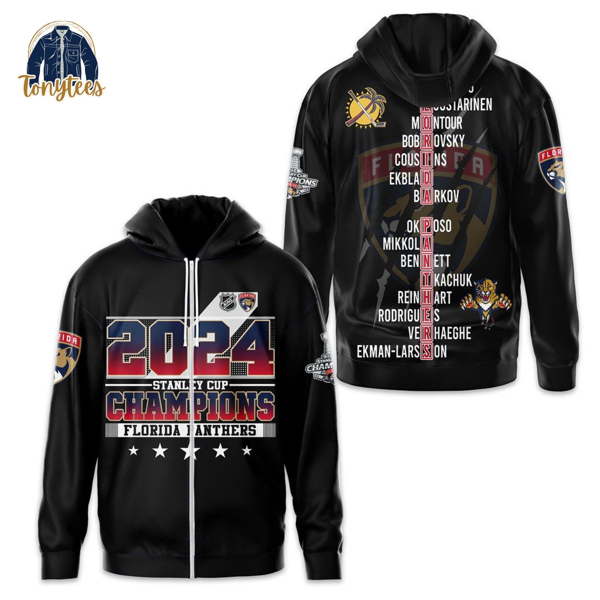Florida Panthers 2024 stanley cup champions 3d hoodie shirt