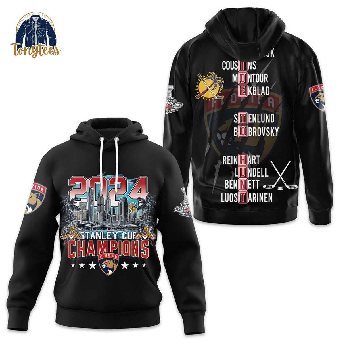 Florida Panthers time to hunt 2024 stanley cup champions 3d hoodie shirt