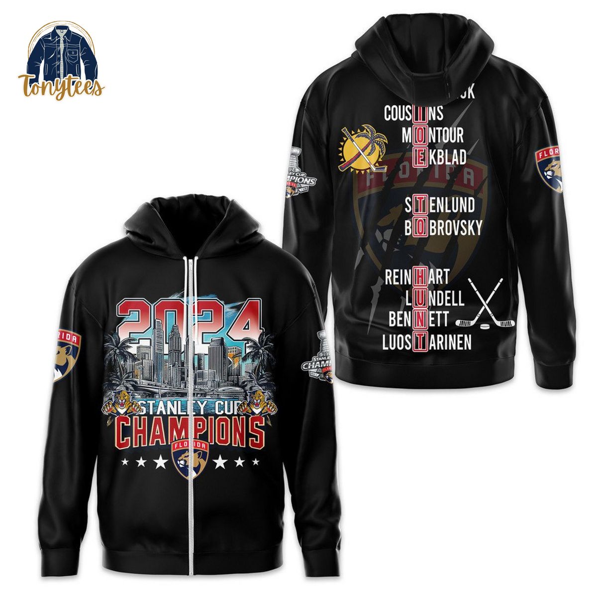 Florida Panthers time to hunt 2024 stanley cup champions 3d hoodie shirt