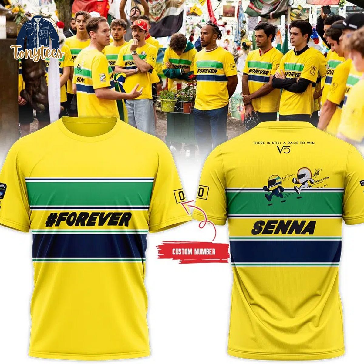 Forever Senna There is still a race to win personalized 3d shirt