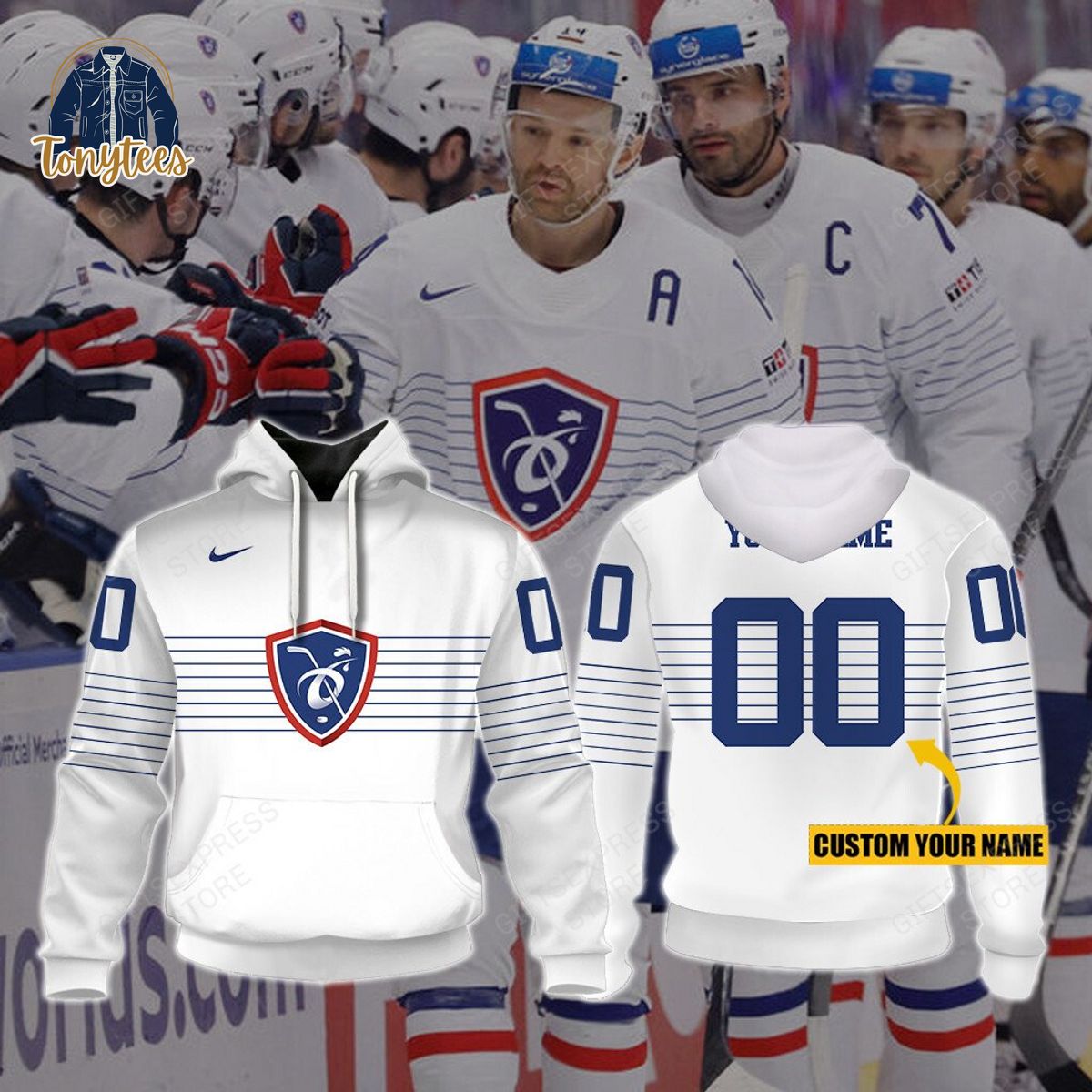 France Ice Hockey Personalized Hoodie