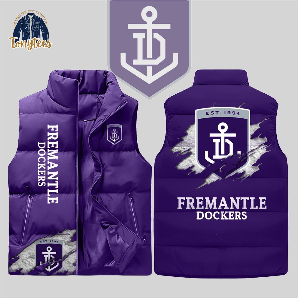 Fremantle Football Club Dockers AFL Sleeveless Jacket