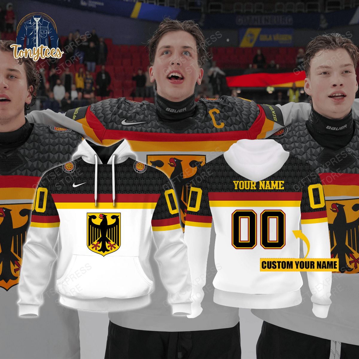 Germany Ice Hockey Personalized Hoodie