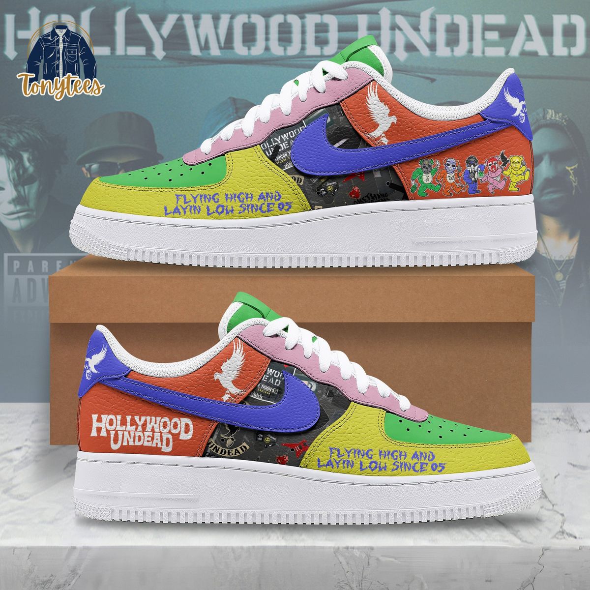 Hollywood Undead flying high and layin low since 05 air force 1 sneaker