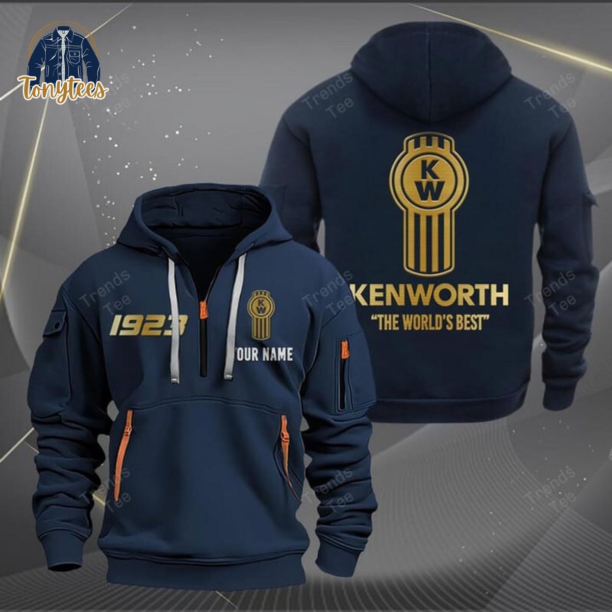 Kenworth The World’s Best Personalized Heavy Hoodie