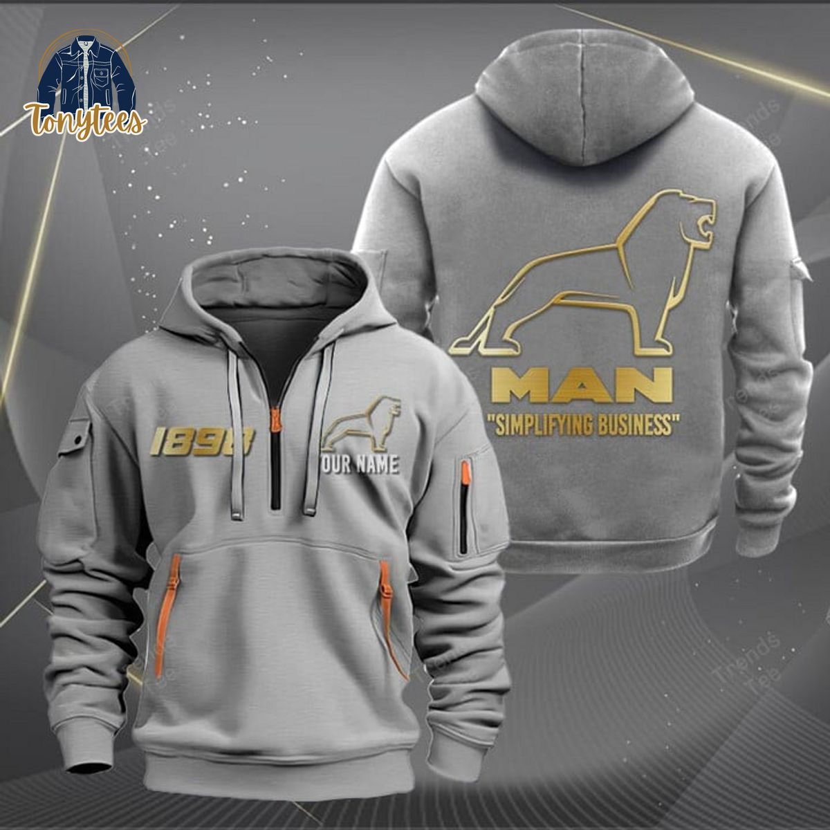 MAN Simplifying Business Personalized Heavy Hoodie