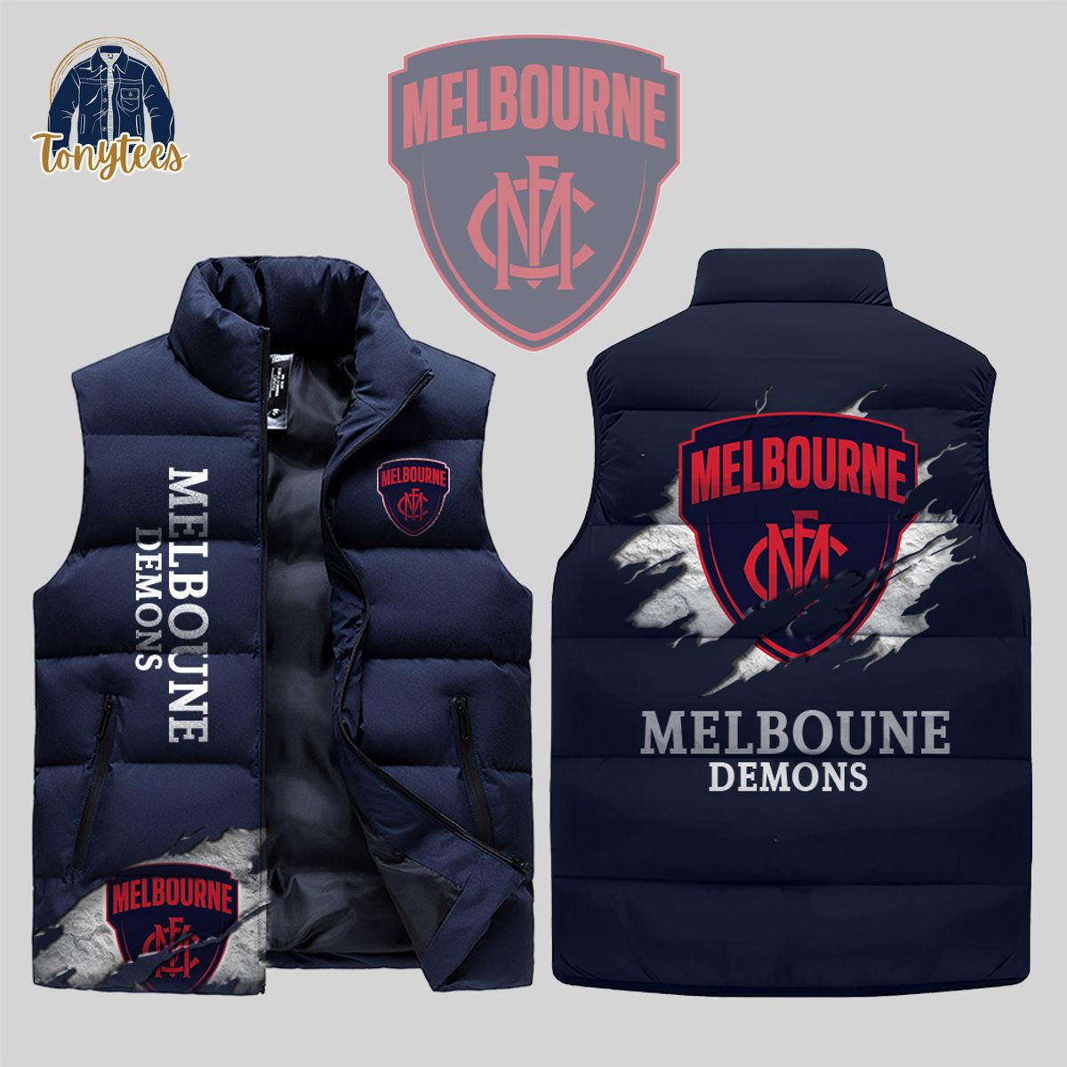Melbourne Football Club Demons AFL Sleeveless Jacket
