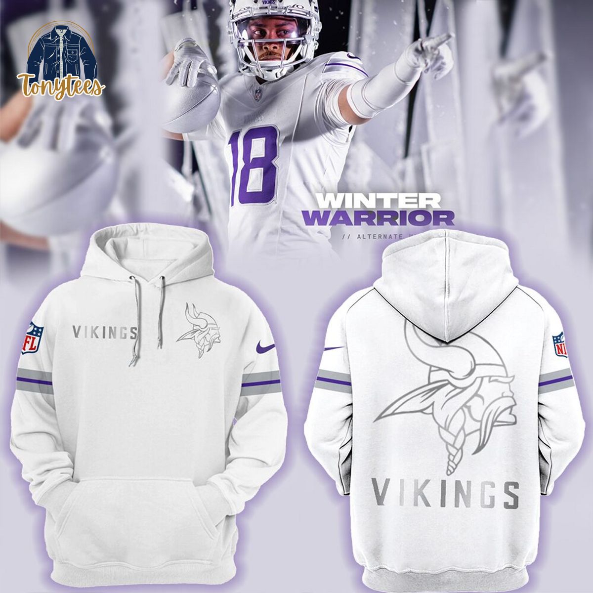 Minnesota Vikings Nike Winter Warrior 2024 Hoodie