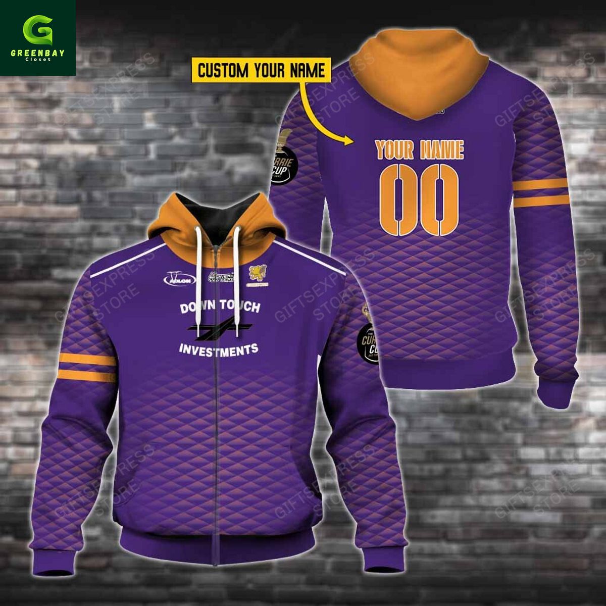 Personalized Griffons Rugby Hoodie
