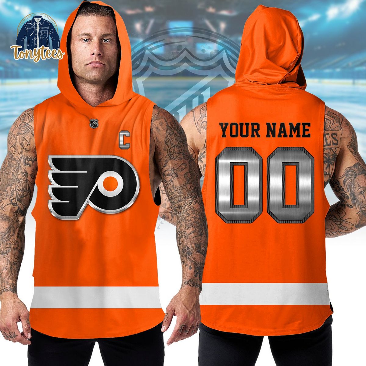 Philadelphia Flyers NHL Personalized Sleeveless Hoodie
