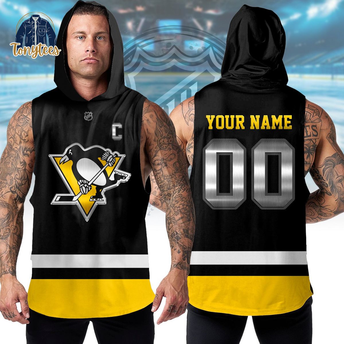 Pittsburgh Penguins NHL Personalized Sleeveless Hoodie