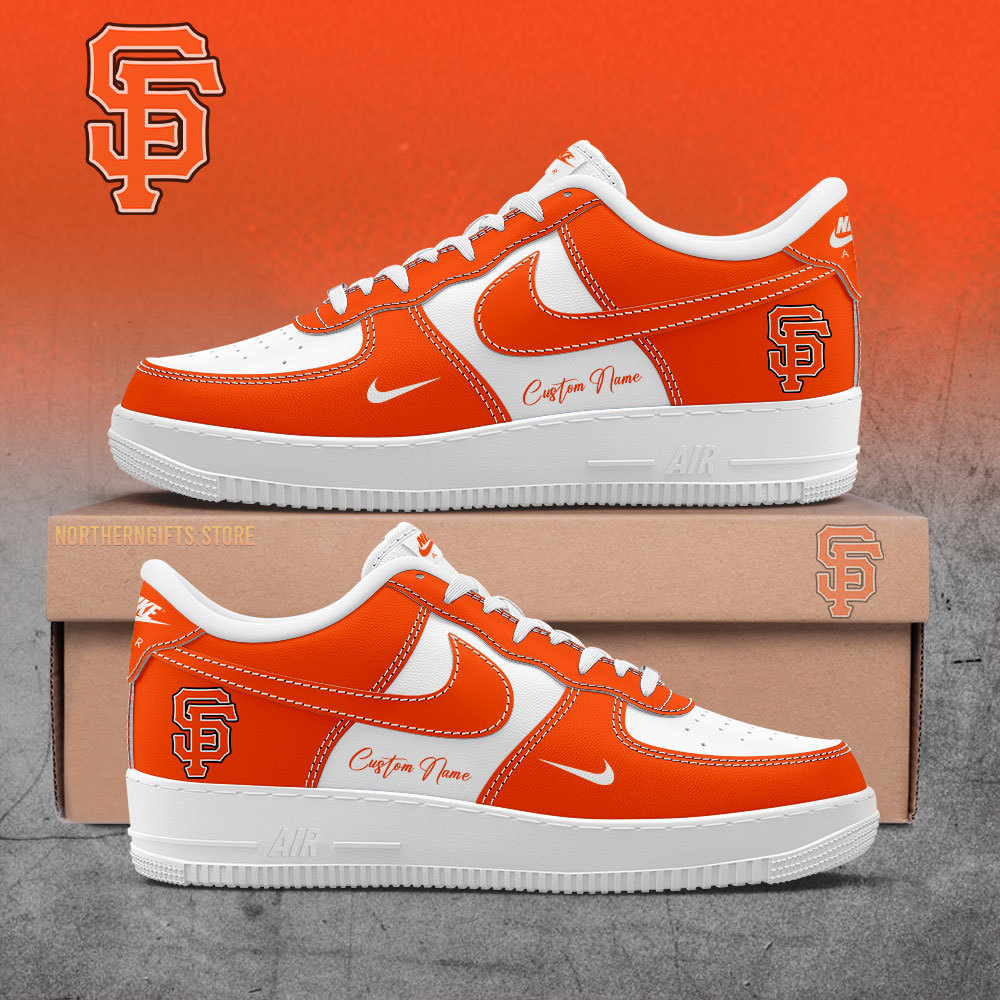 San Francisco Giants Custom Name Air Force 1 Sneaker