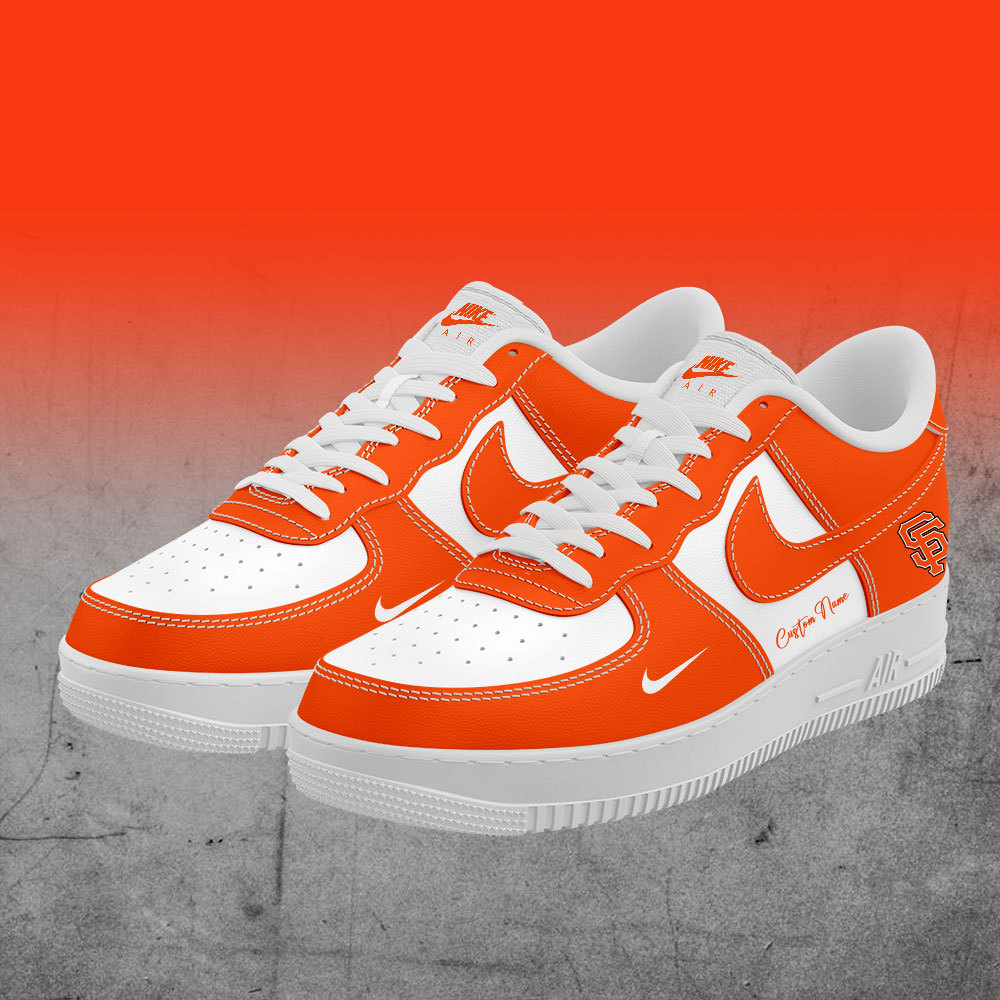 San Francisco Giants Custom Name Air Force 1 Sneaker