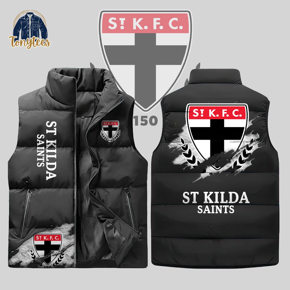 St Kilda Football Club Saints AFL Sleeveless Jacket