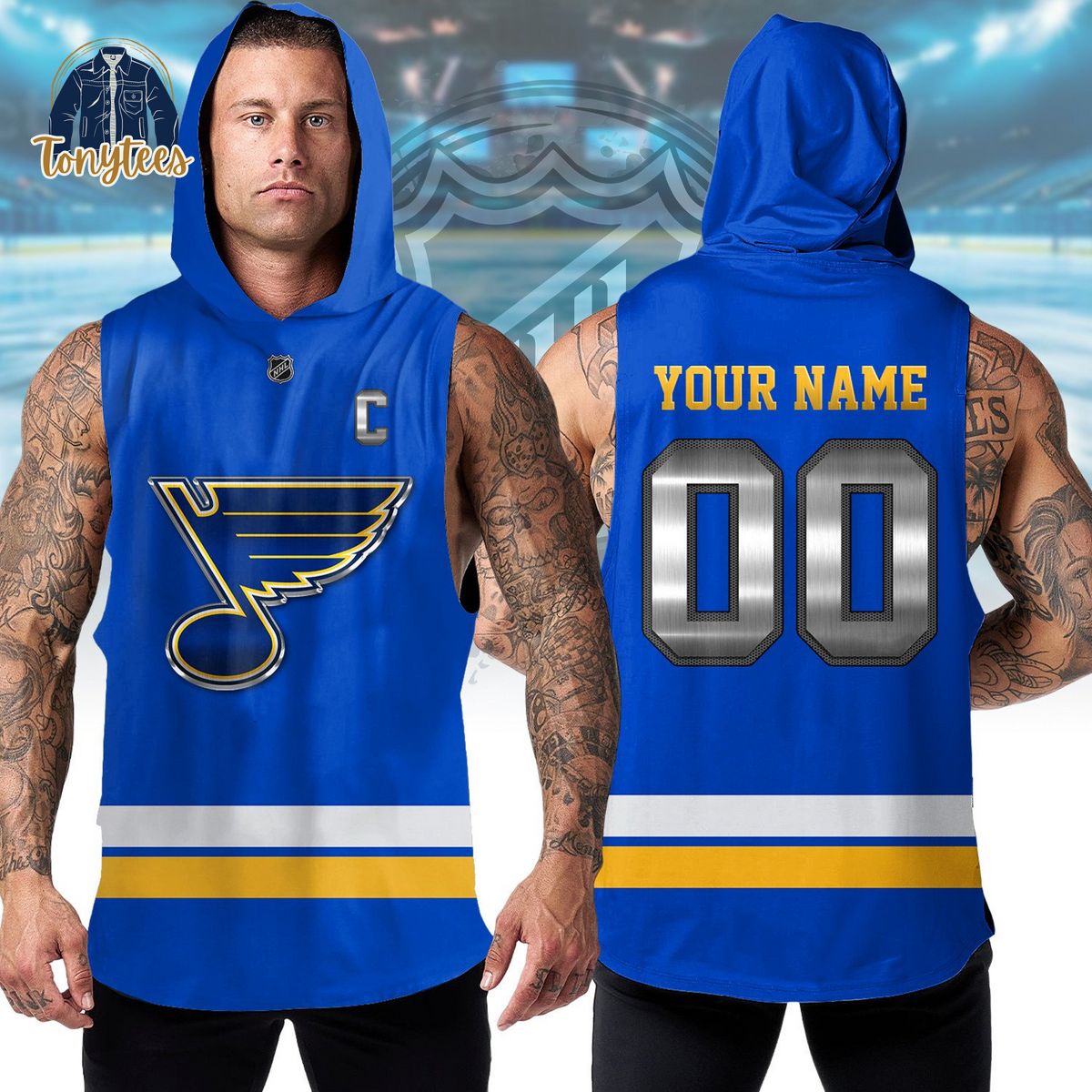 St. Louis Blues NHL Personalized Sleeveless Hoodie