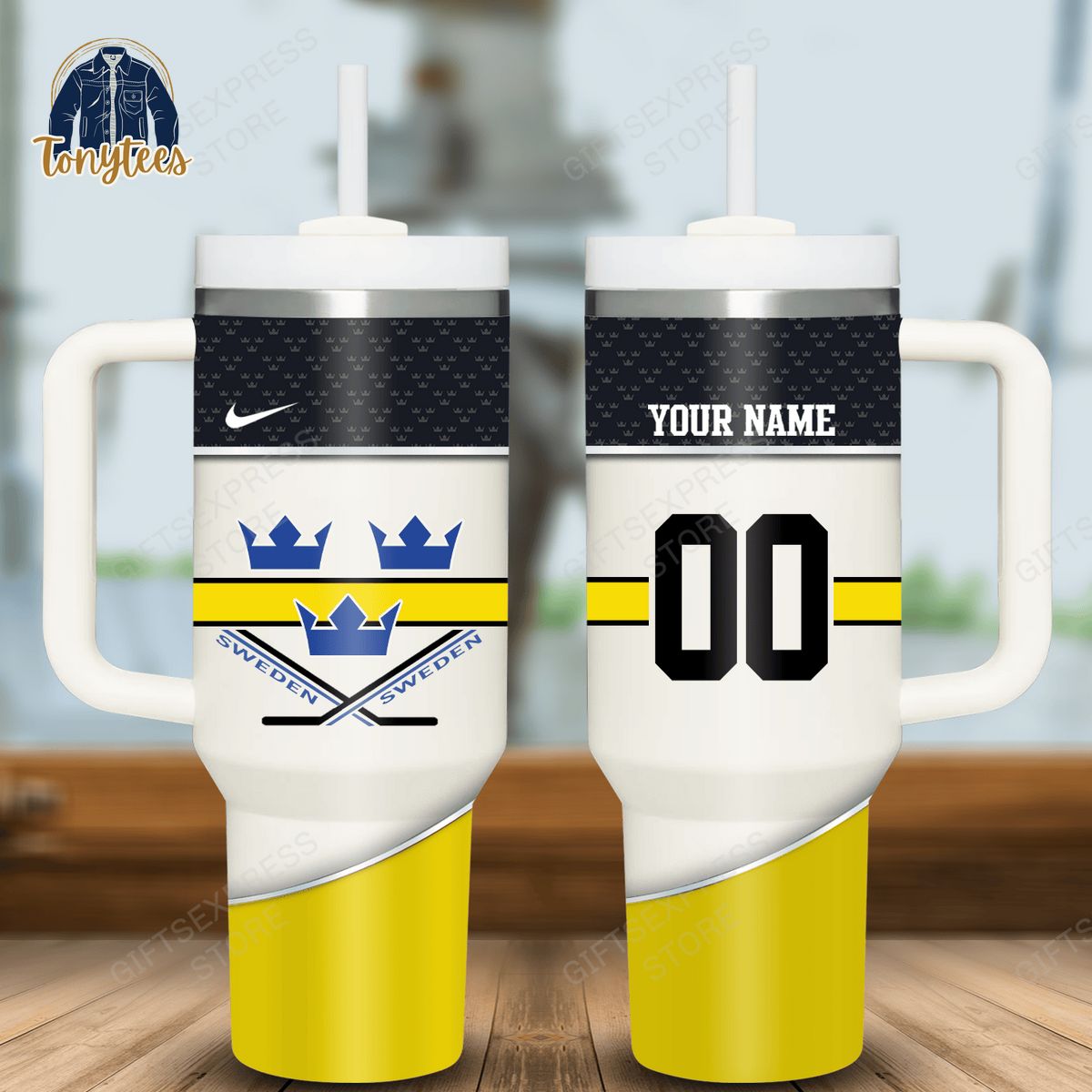 Sweden Personalized Stanley Cup Tumbler