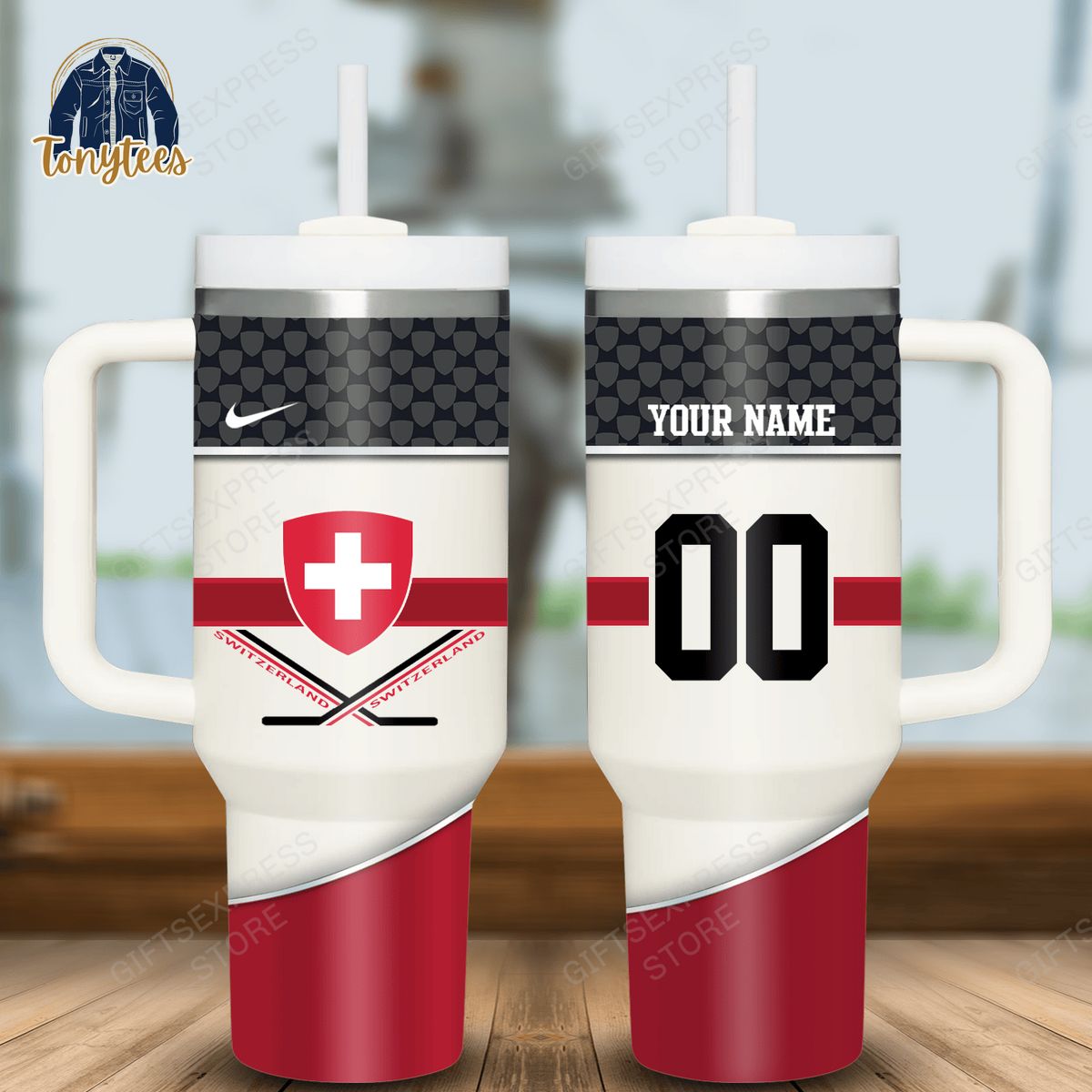 Switzerland Personalized Stanley Cup Tumbler