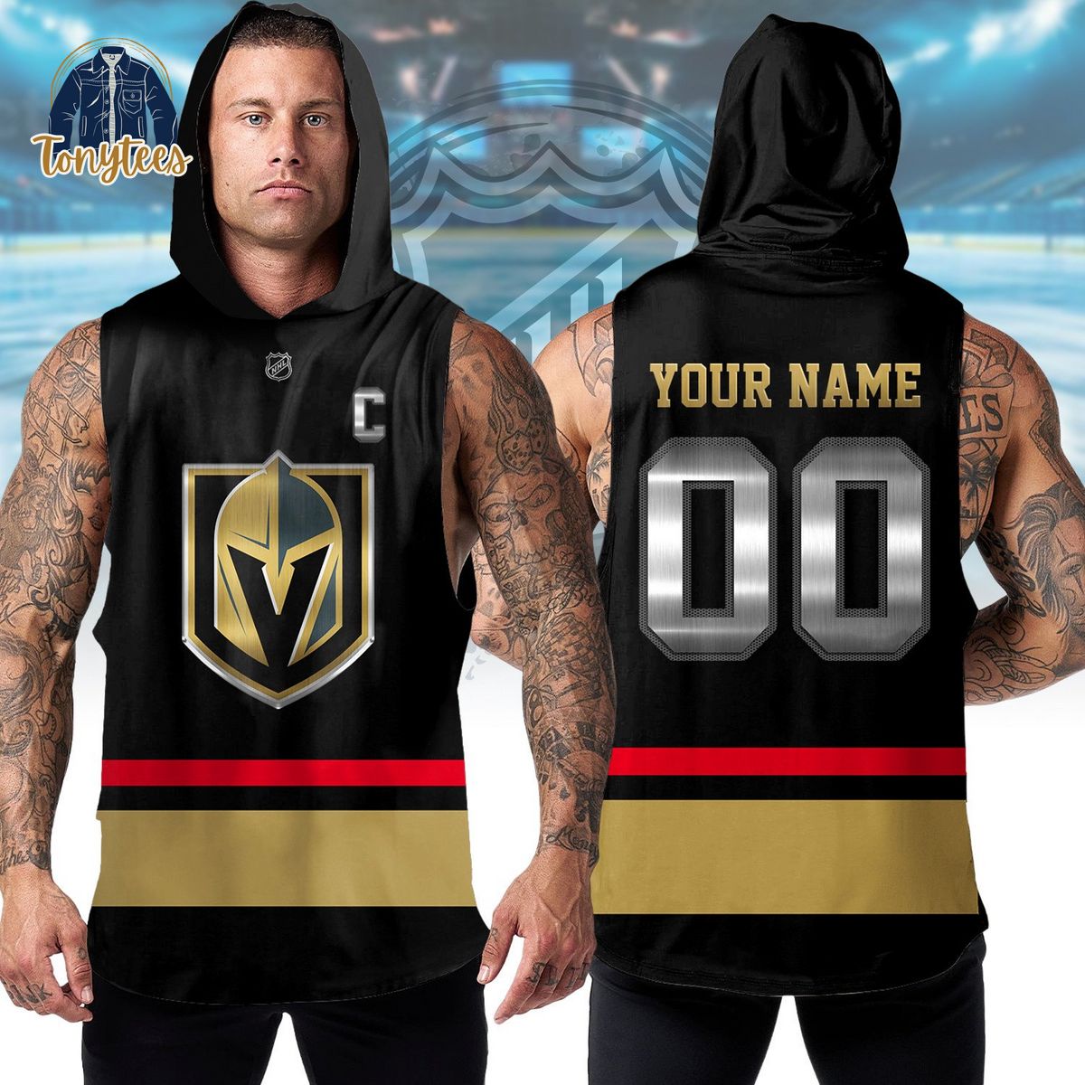 Vegas Golden Knights NHL Personalized Sleeveless Hoodie