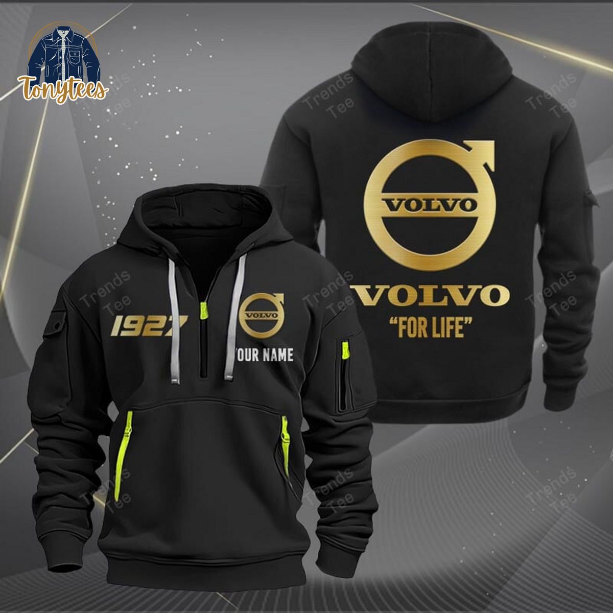 Volvo For Life Personalized Heavy Hoodie