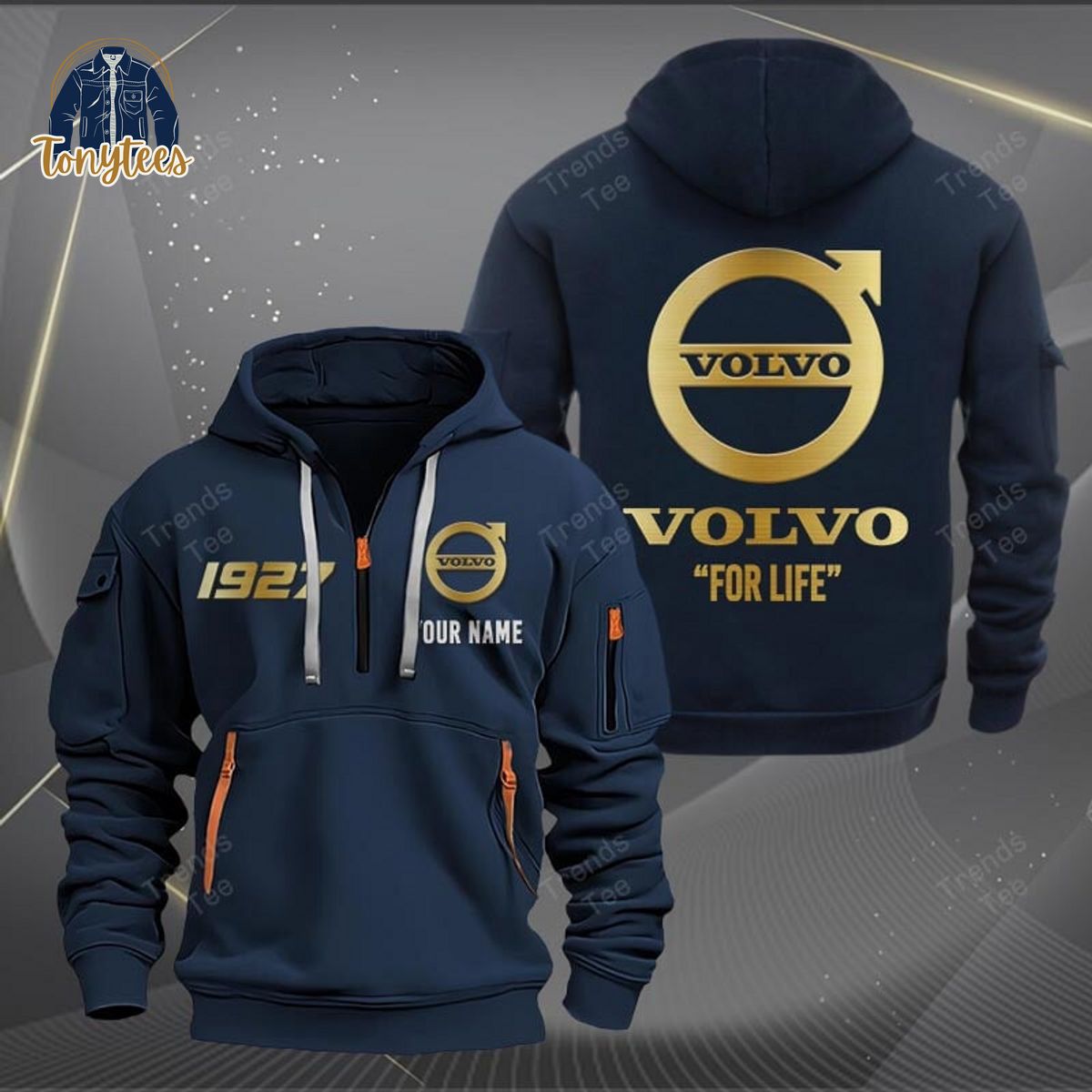 Volvo For Life Personalized Heavy Hoodie
