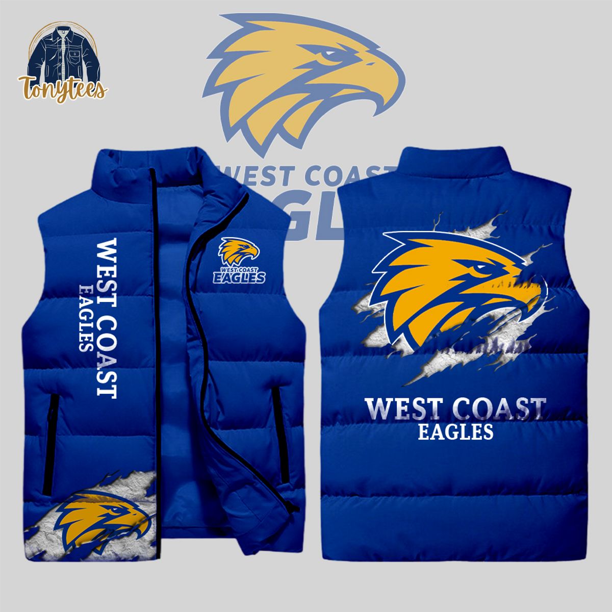West Coast Eagle AFL Sleeveless Jacket