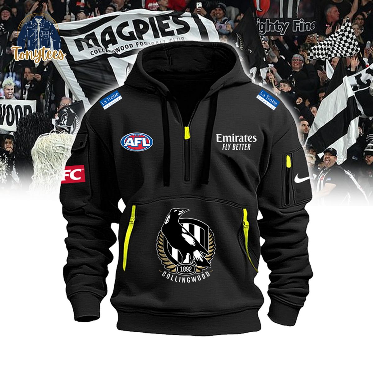 AFL Collingwood Magpies Heavy Hoodie