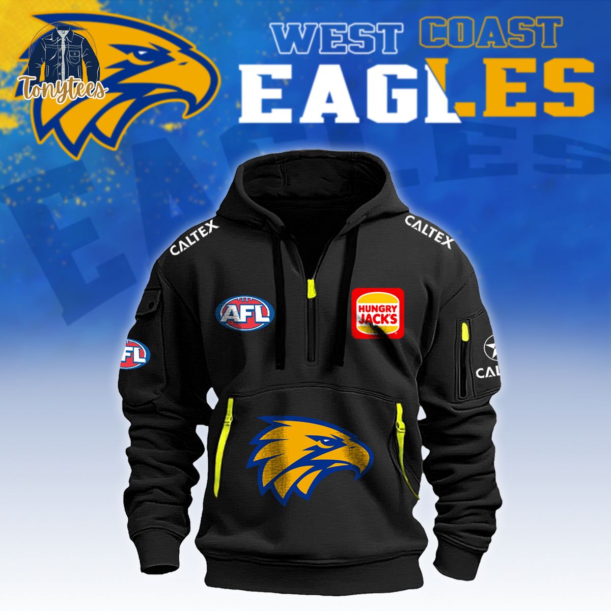 AFL West Coast Eagles New Heavy Hoodie