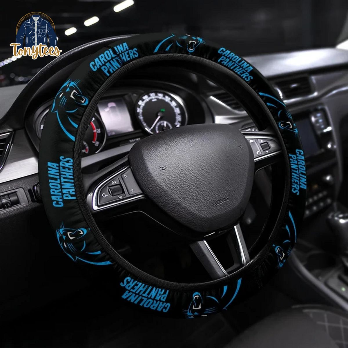 Carolina Panthers NFL Steering Wheel Cover