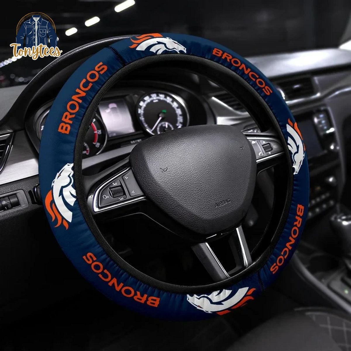 Denver Broncos NFL Steering Wheel Cover