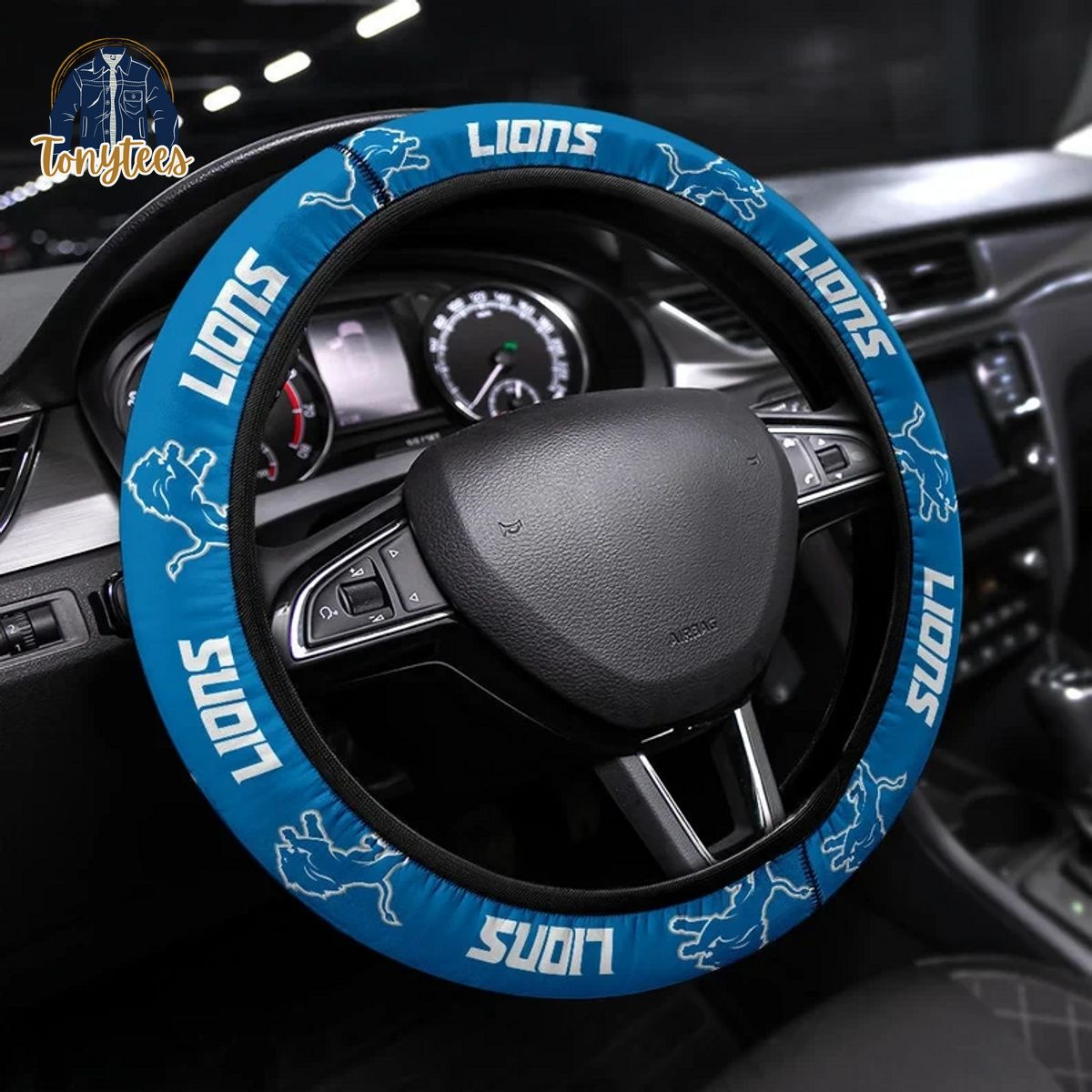 Detroit Lions NFL Steering Wheel Cover