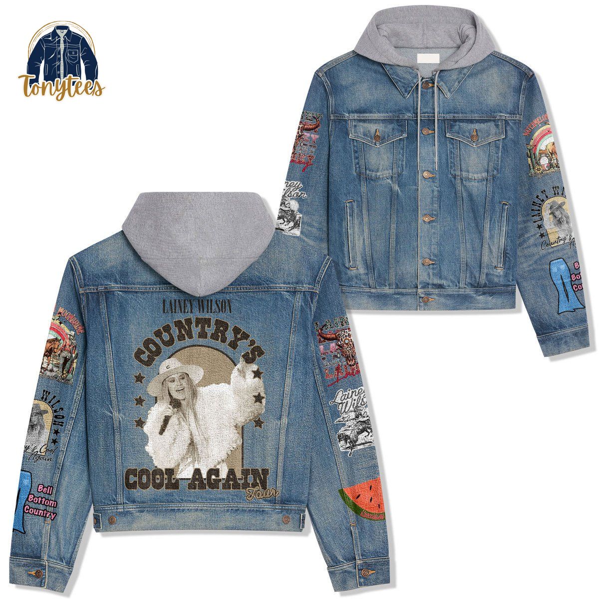 Lainey Wilson Country’s Cool Again Hooded Denim Jacket