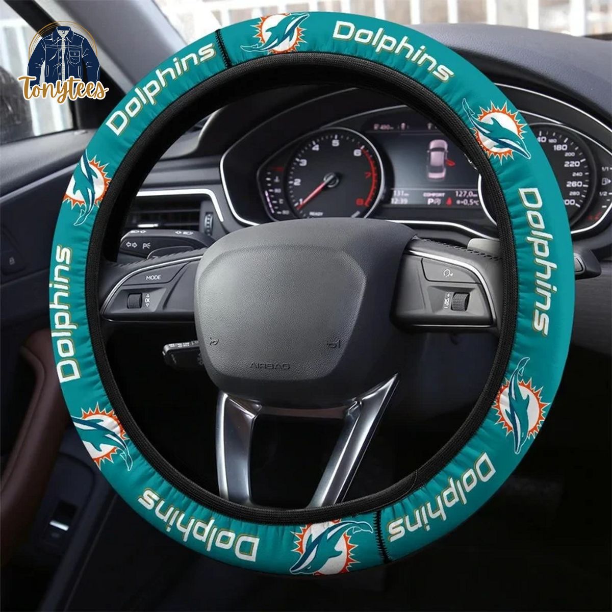 Miami Dolphins NFL Steering Wheel Cover