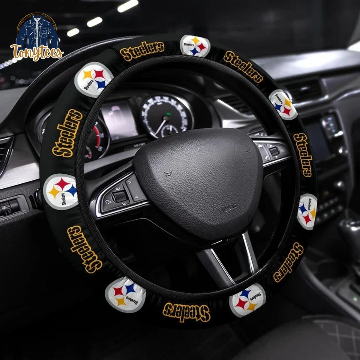 Pittsburgh Steelers NFL Steering Wheel Cover