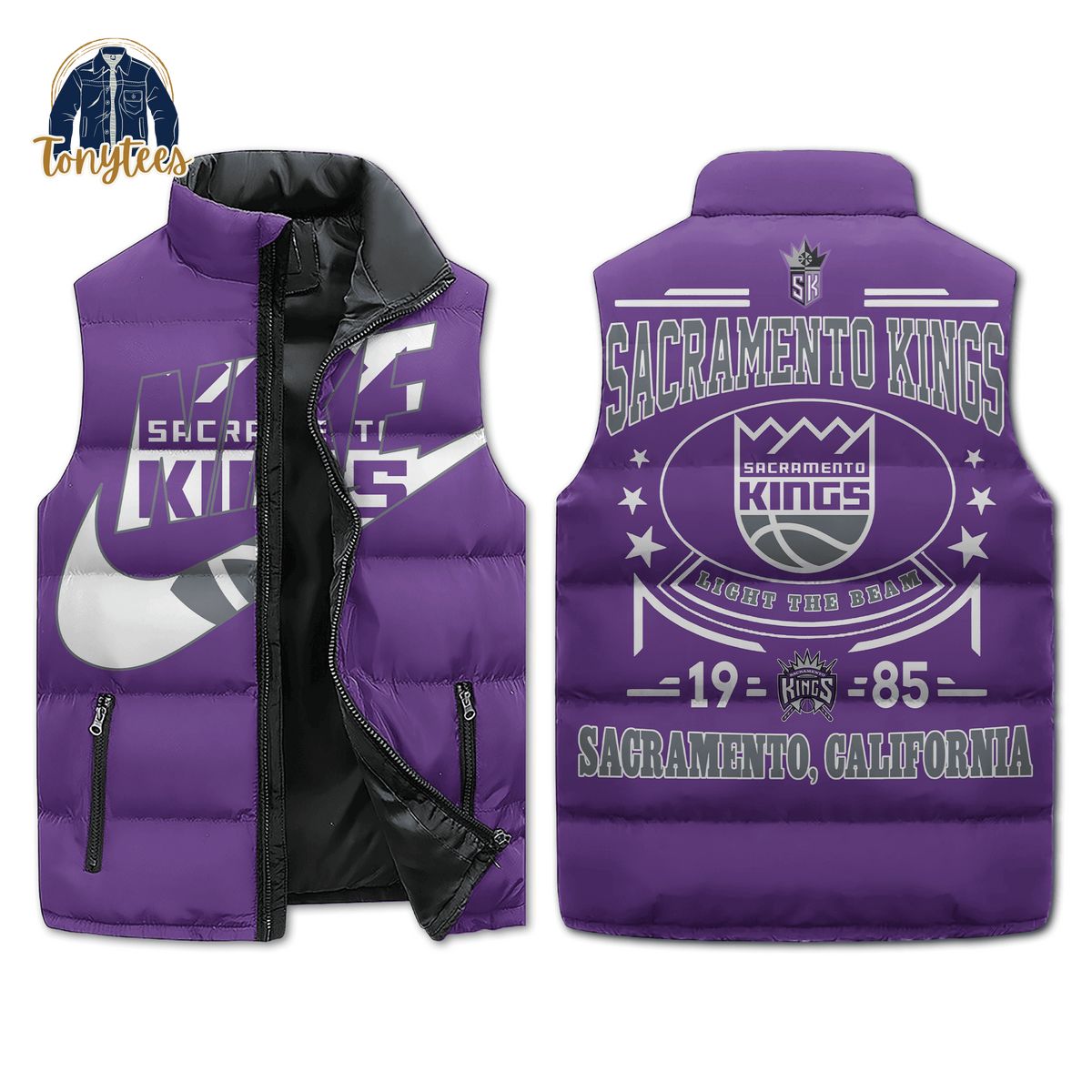 Sacramento Kings Nike Puffer Sleeveless Jacket