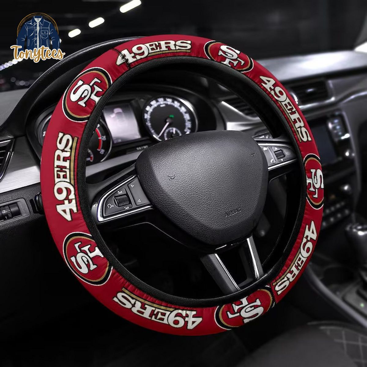 San Francisco 49ers NFL Steering Wheel Cover