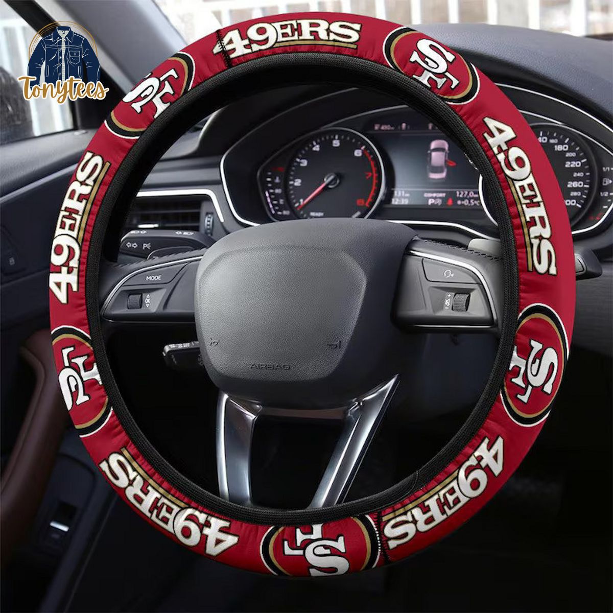 San Francisco 49ers NFL Steering Wheel Cover