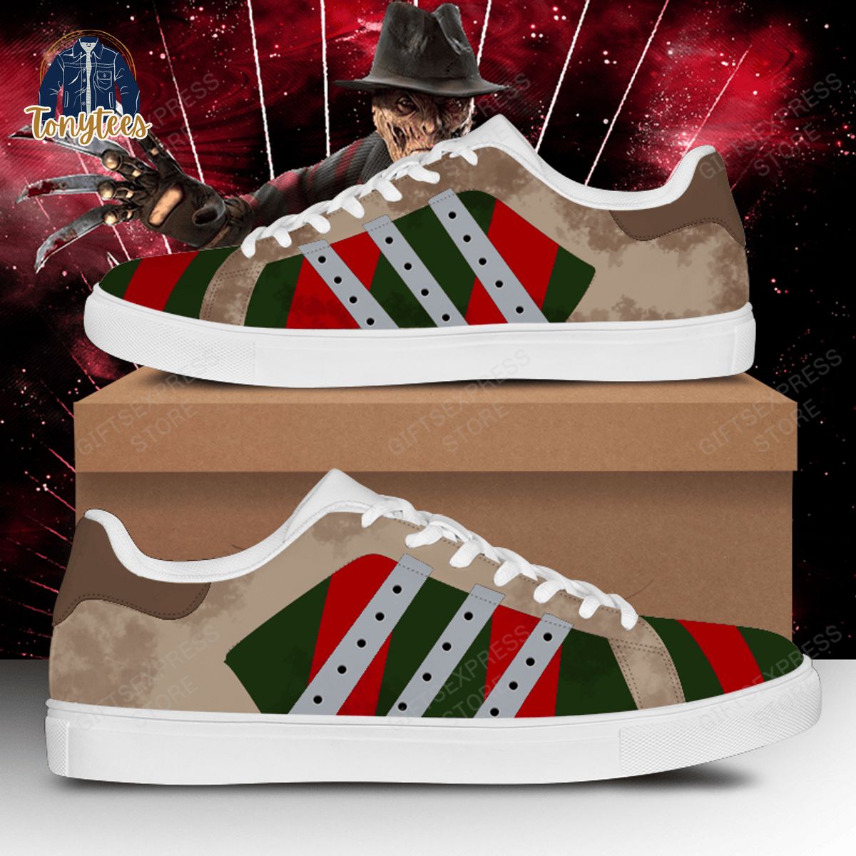 Freddy Krueger Adidas Stan Smith Shoes