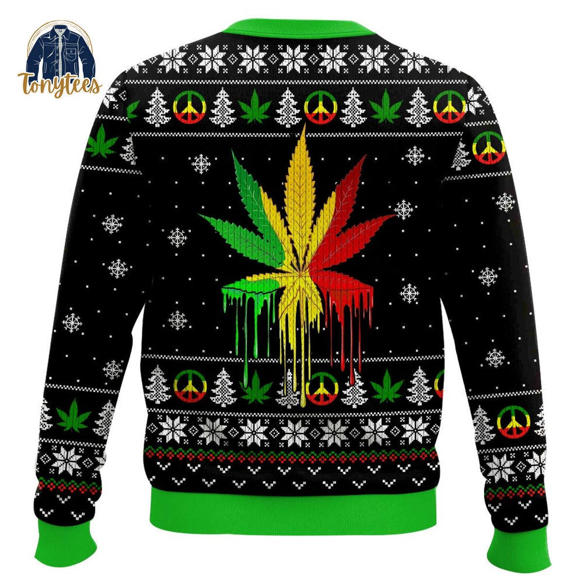 Bob Marley Marijuana Jesus Christmas Ugly Sweater