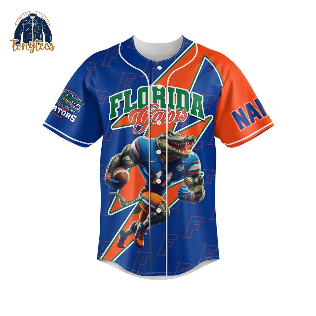 Florida Gators Die Hard Personalized Baseball Jersey