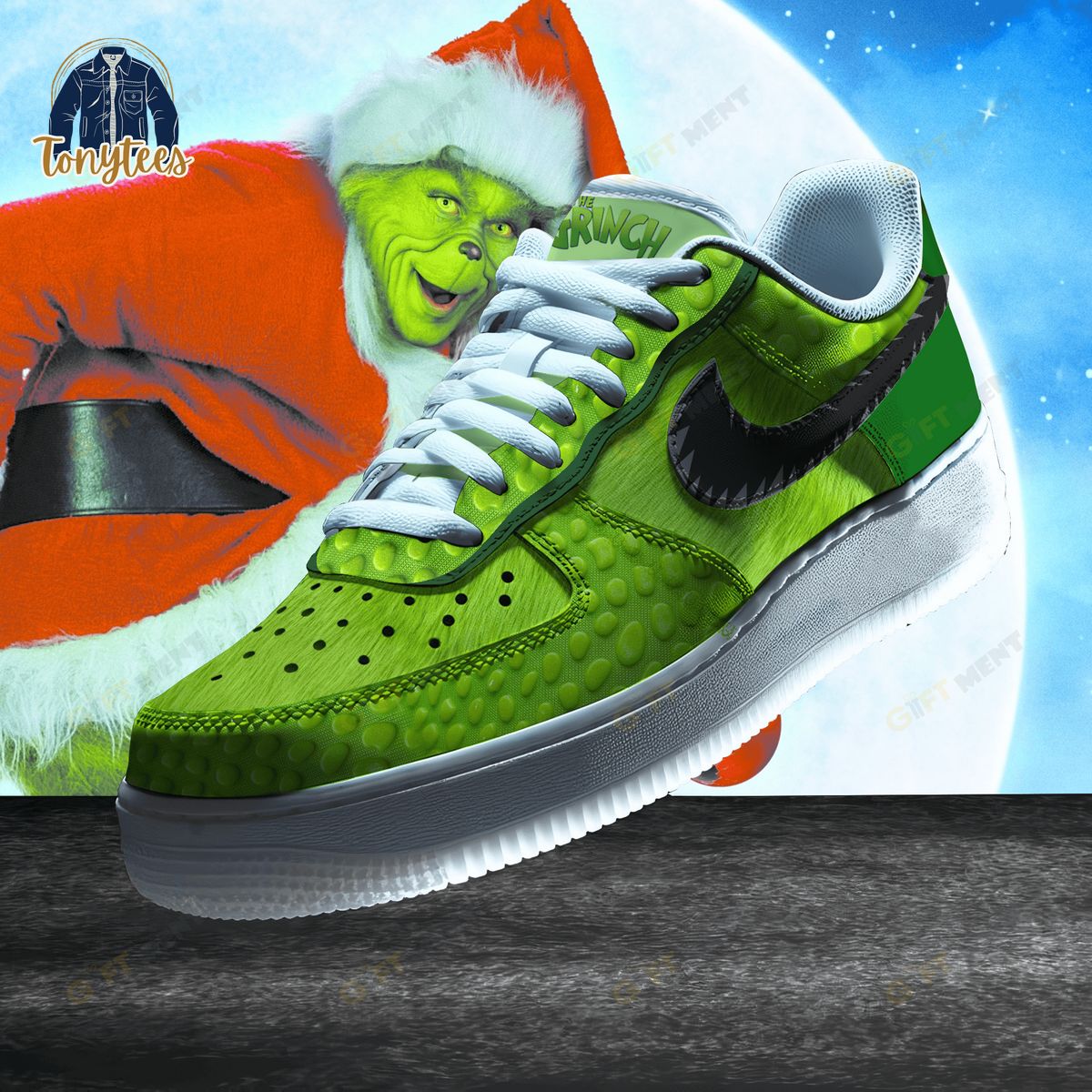 Grinch Christmas Air Force 1 Sneaker