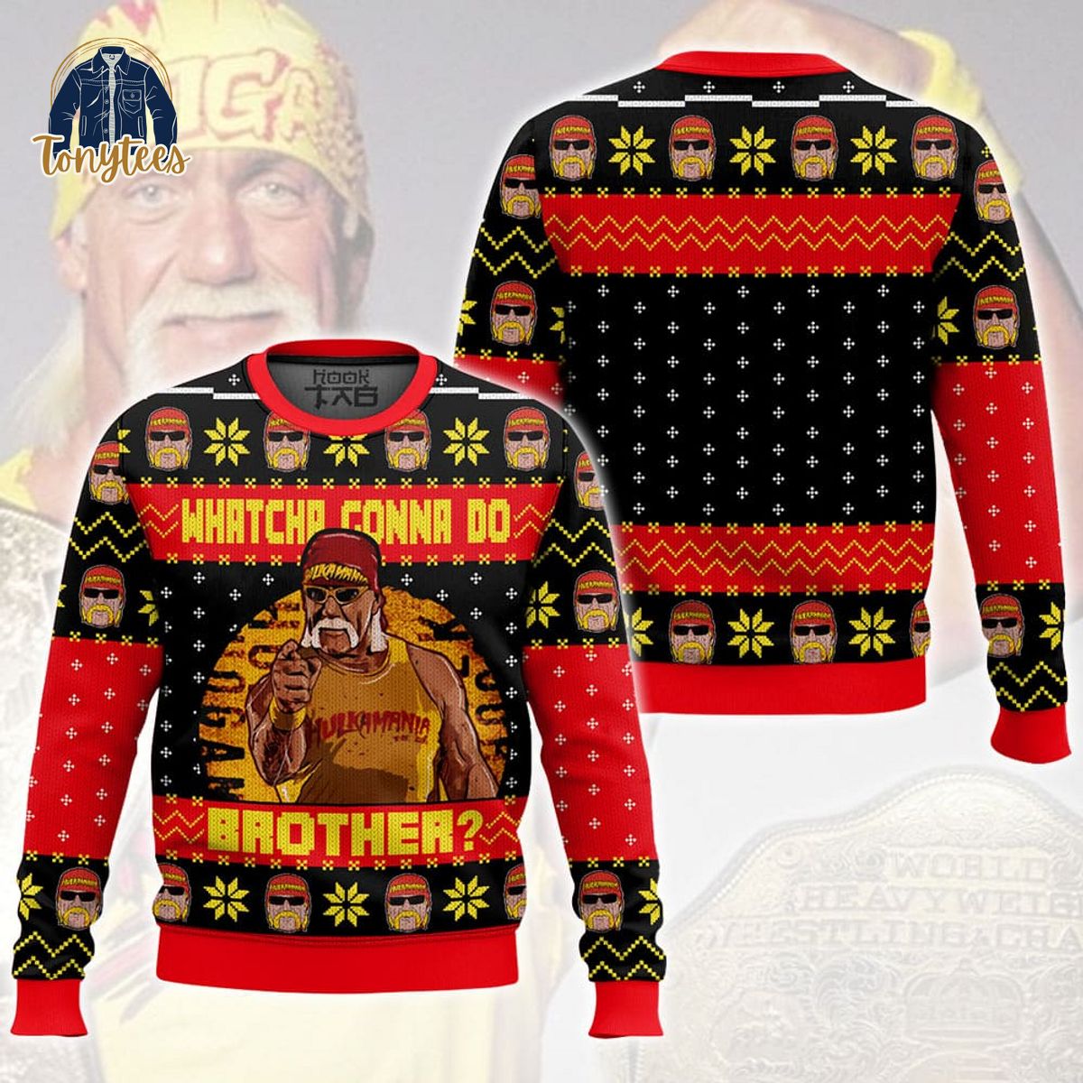 Hulk Hogan Whatcha Gonna Do Brother Ugly Sweater