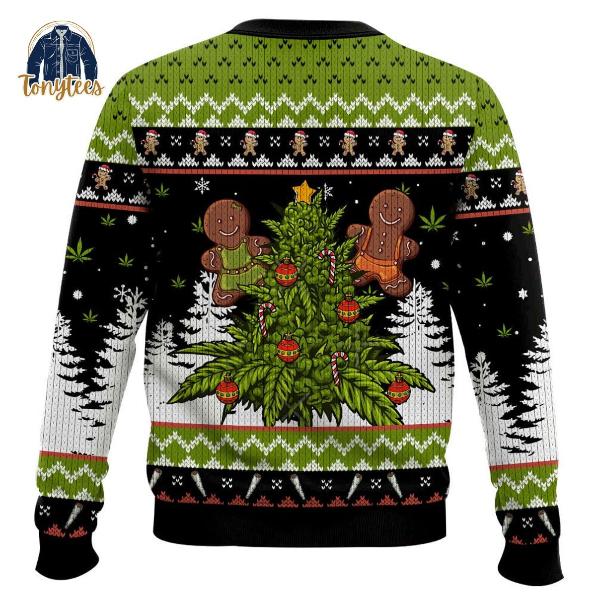 Let’s Get Baked 420 Marijuana Christmas Ugly Sweater